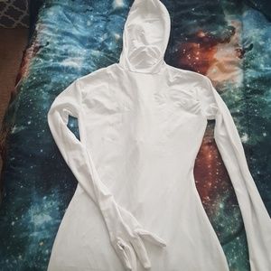 White morph suit or zentai costume